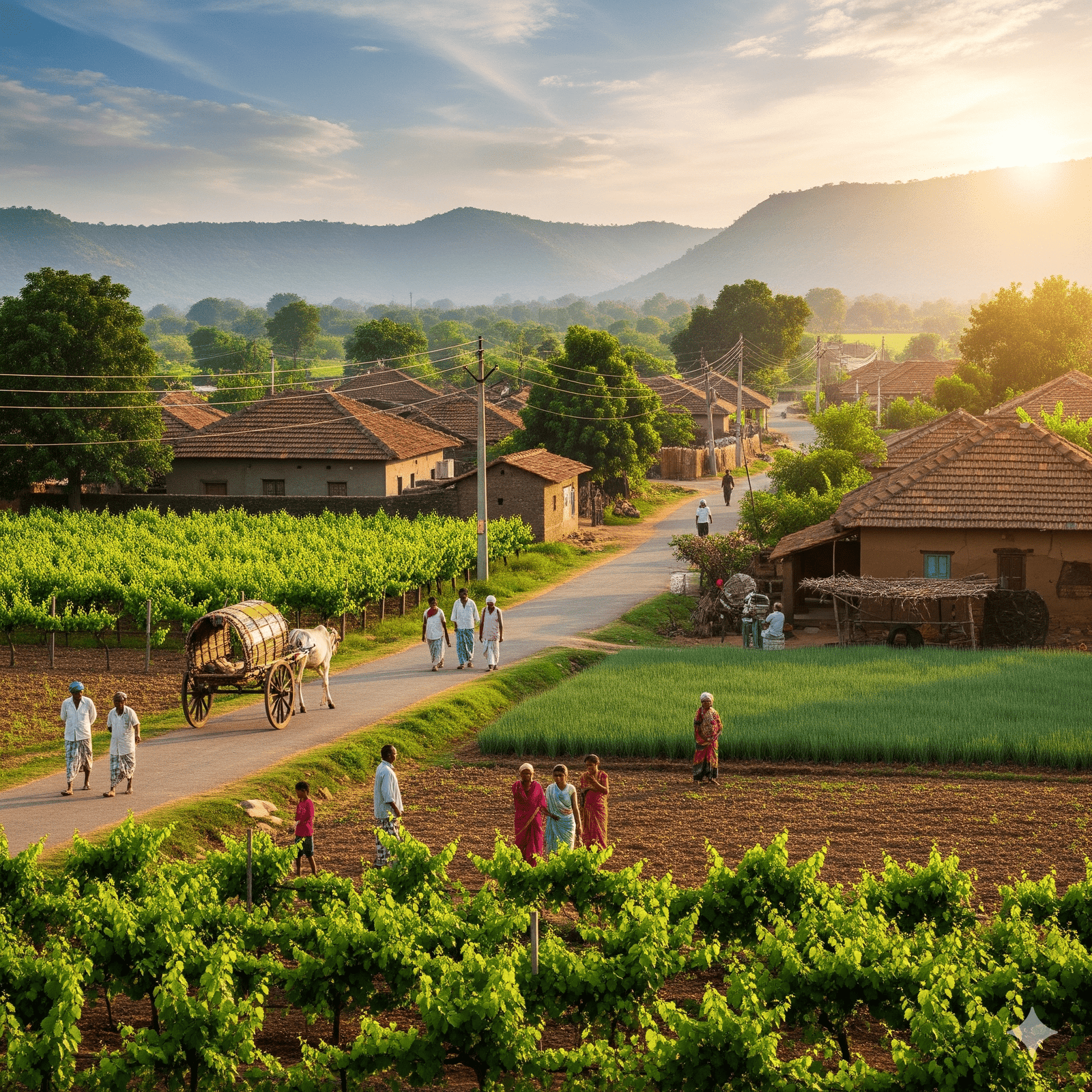 गावाचे दृश्य